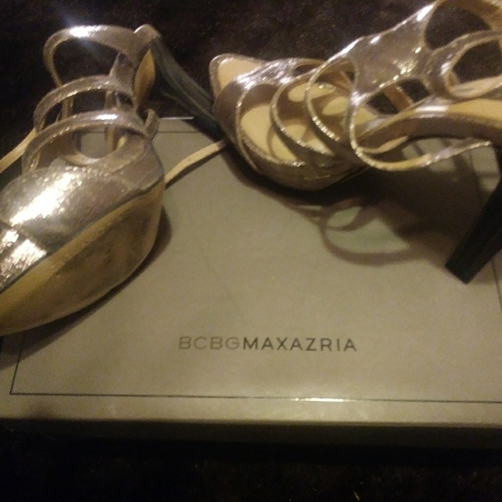 Gold BCBG Heels